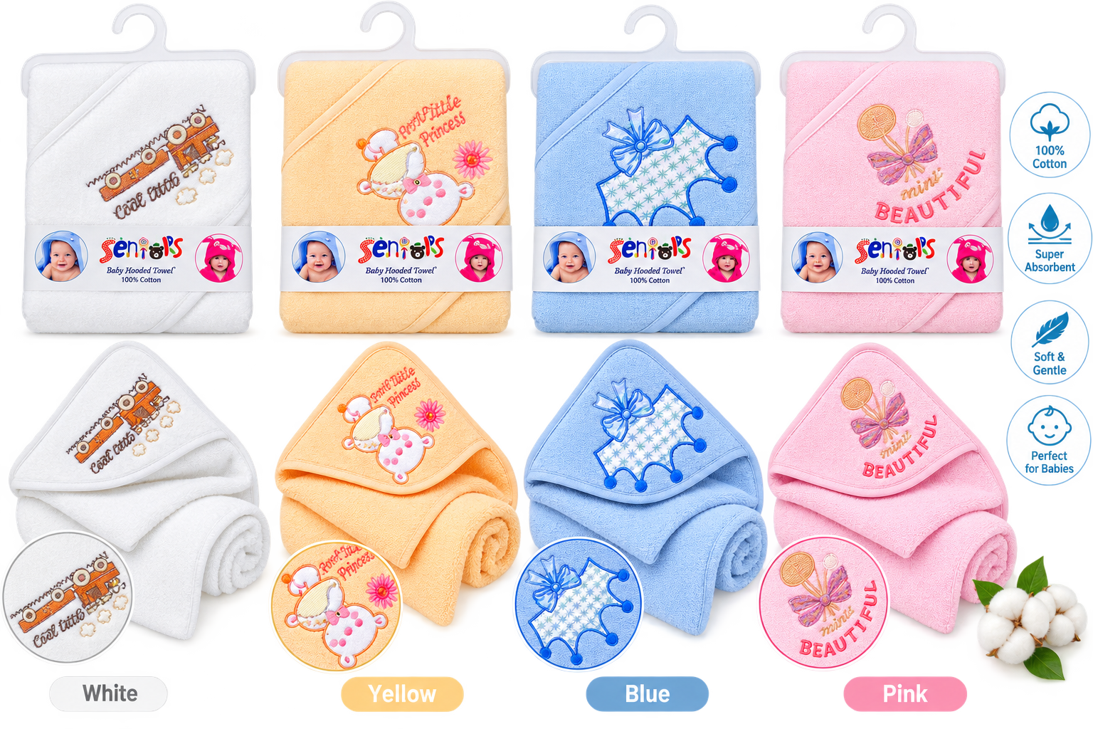 colorful baby hooded towel collection colorful baby hooded towel collection