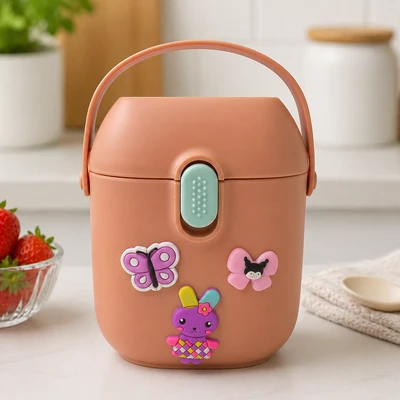 Peach formula milk storage box for babies Peach formula milk storage box for babies